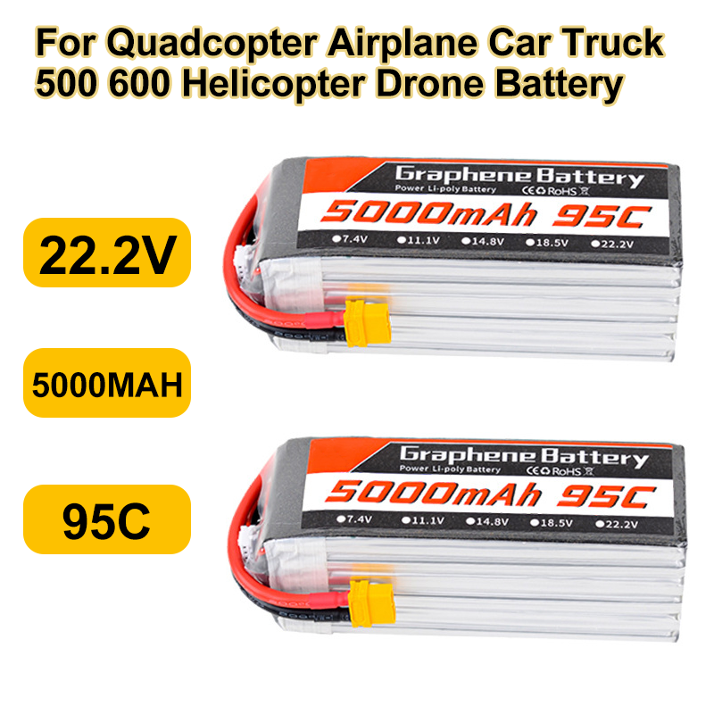 6S Lipo Battery 22.2V 5000Mah - 95C 22.2V 6S 5000mAh 리튬 폴리머